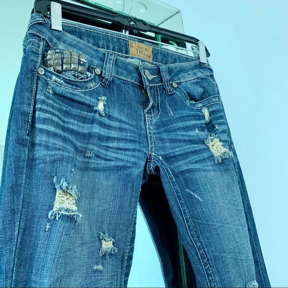 Studded Blue Jeans - Picture 4 of 8